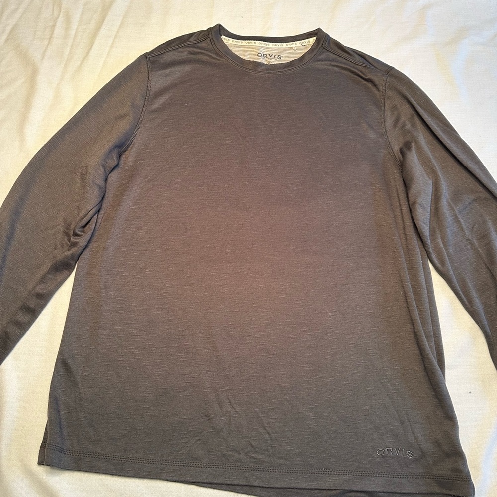 Orvis Dark Blue long sleeve shirt size XL